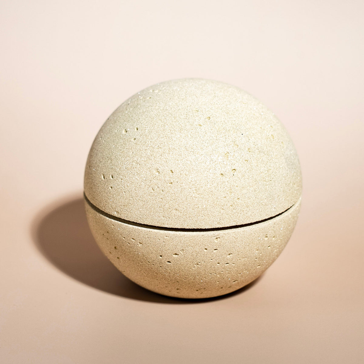 Sphere Grinder in Dune — concrete design grinder by HERBSTUDIO, beige colorway